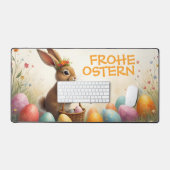 Salutations printanières du lapin de Pâques (Clavier et souris)