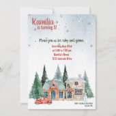 Salutations saisonnières Bloom Invitation d'annive (Devant)