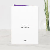 "Salutations salutaires !" Carte de vœux pliées (Dos)