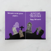 "Salutations salutaires !" Carte de vœux pliées (Intérieur)