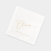 Salutations Script minimal Mariage personnalisé Él (Gauche)