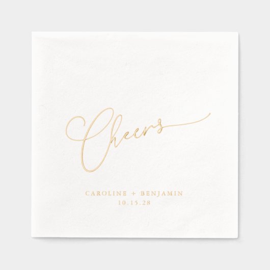 Salutations Script minimal Mariage personnalisé Él (Recto)