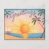 Salutations tropicales - Carte postale (Devant)