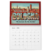 Salutations vintages de Italie Calendrier de Voyag (Mar 2026)