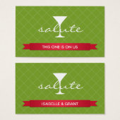 Salute Alcohol drink Blot Visitekaartje (Voorkant /achterkant)