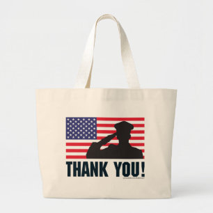 Salute Grote Tote Bag