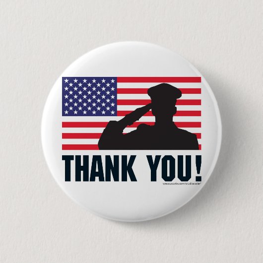 Salute Ronde Button 5,7 Cm (Voorkant)