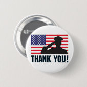 Salute Ronde Button 5,7 Cm (Voorkant /achterkant)