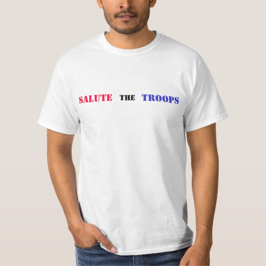 SALUTE, TROEPEN, de T-shirt (Voorkant)