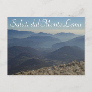 "Saluti dal Monte Lema" - Zwitsers Briefkaart