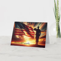 Saluting Amerikaanse soldaat voor sympathie