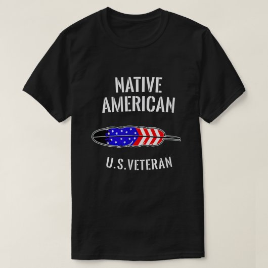 Saluut a Native American Indian Hero US Veteran He T-shirt (Design voorkant)