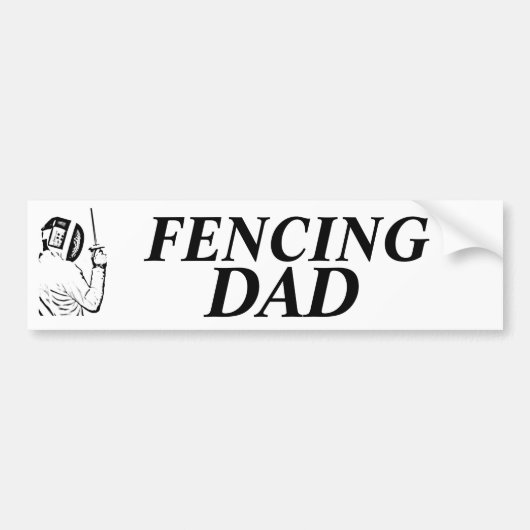 Saluut, FENCING DAD Bumpersticker (Voorkant)