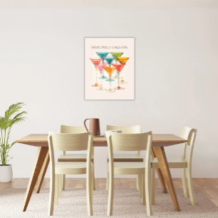 Saluut, Pace, e Lunga Vita  Martiniklas Canvas Afdruk