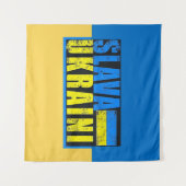 Salva Ukraini Tapestry Wandkleed (Voorkant (horizontaal))
