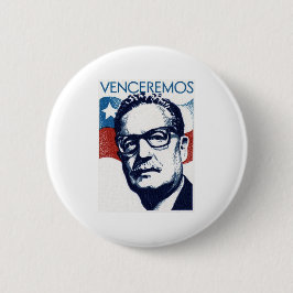 Salvador Allende - Venceremos Ronde Button 5,7 Cm