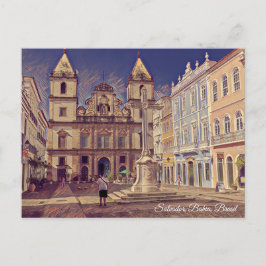 Salvador, Bahia, Brasil, Igreja São Francisco Art Briefkaart
