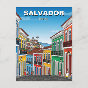 Salvador Brazilië Pelourinho Reis Briefkaart