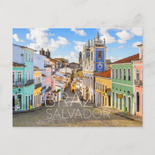 Salvador, Brazilië Reisansichtkaart Briefkaart