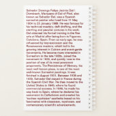 SALVADOR DALI PLANNER AVEC BIOGRAPHIE (Dos)