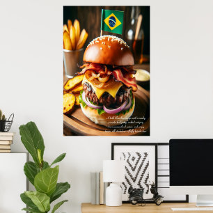 Salvador Samba Burger Sensation 24x36 Poster