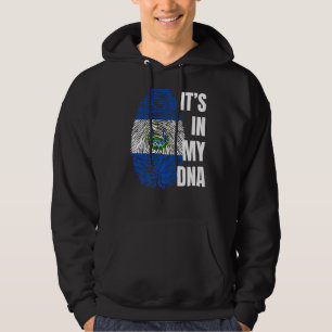 Salvadoriaanse vlag Dna Fingerprint El Salvador Hoodie