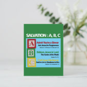 Salvatie ABC Briefkaart (Staand voorkant)