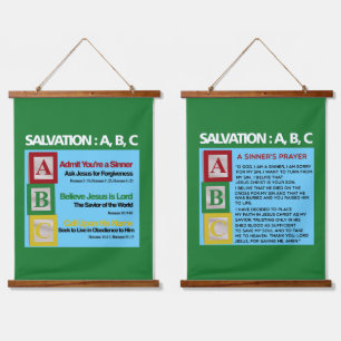 Salvatie ABC Hangend Wandkleed