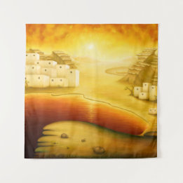 "Salvation" - Midden-Oosten, Orient Sunset Paintin Wandkleed