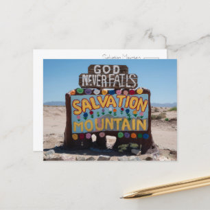 Salvation Mountain Welcome Sign Briefkaart