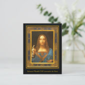 Salvator Mundi 1500 Léonard de Vinci Carte postale (Debout devant)