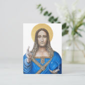 Salvator Mundi Briefkaart (Staand voorkant)