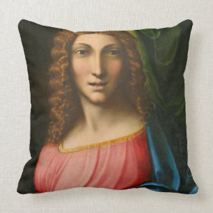 Salvator Mundi, ca. 1515 (olieverf op paneel) Kussen