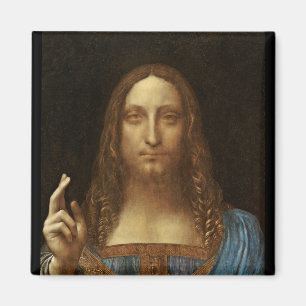 Salvator Mundi Christus met Wereld in Zijn Hand Magneet