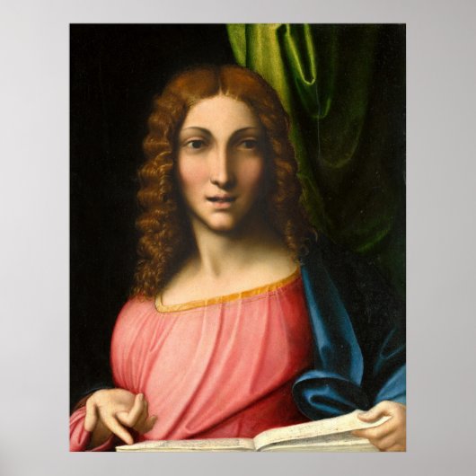 Salvator Mundi - Correggio Fine Art Poster (Voorkant)