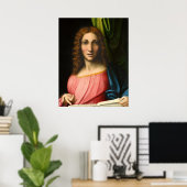 Salvator Mundi - Correggio Fine Art Poster (Thuiskantoor)