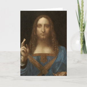 Salvator Mundi door Leonard da Vinci Bedankkaart