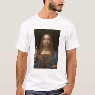 Salvator Mundi, het schilderen van Christus, Vinci T-shirt