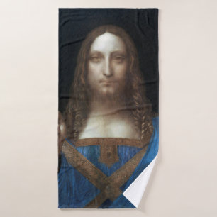 Salvator Mundi, Jezus Christus, Leonardo da Vinci Badhanddoek