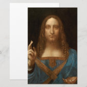 Salvator Mundi (Savior of the World) (da Vinci) Briefpapier (Voorkant / Achterkant)