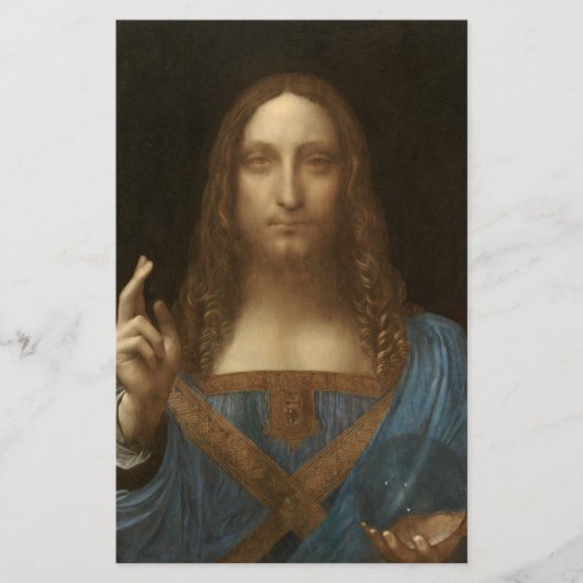 Salvator Mundi (Savior of the World) (da Vinci) Briefpapier (Voorkant)