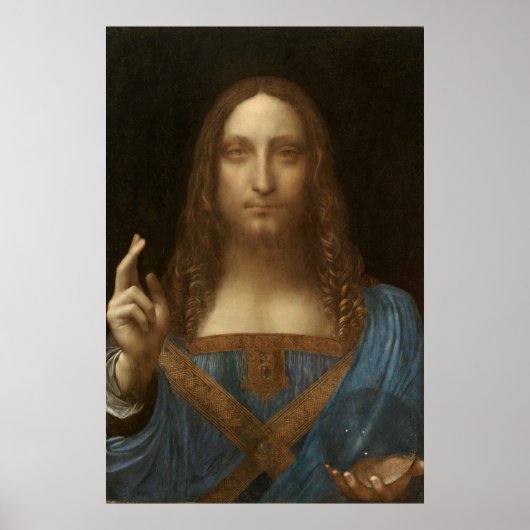 Salvator Mundi (Savior of the World) (da Vinci) Poster (Voorkant)