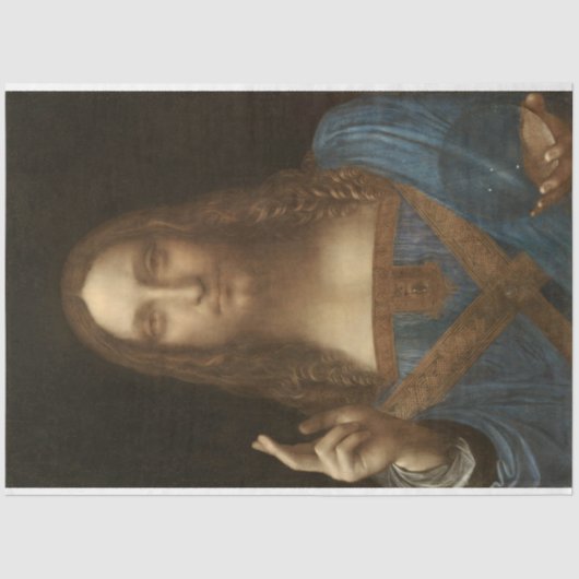 Salvator Mundi (Savior of the World) (da Vinci) Tissuepapier (Voorkant)