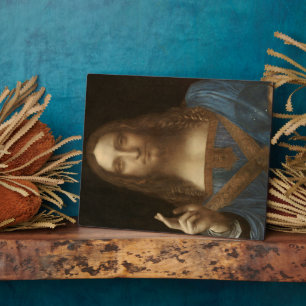 Salvator Mundi van Leonardo da Vinci Fotoplaat