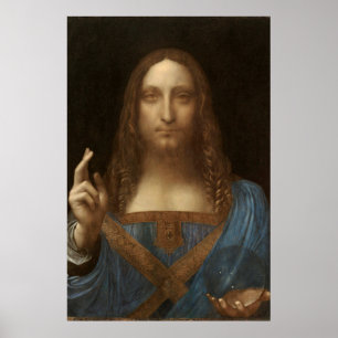 Salvator Mundi van Leonardo da Vinci Poster
