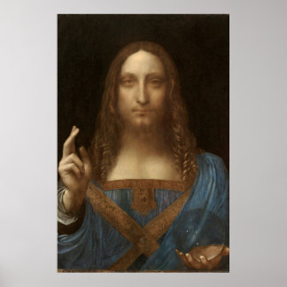 Salvator Mundi van Leonardo da Vinci Poster