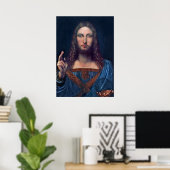 Salvator Mundi van Leonardo da Vinci Poster (Thuiskantoor)