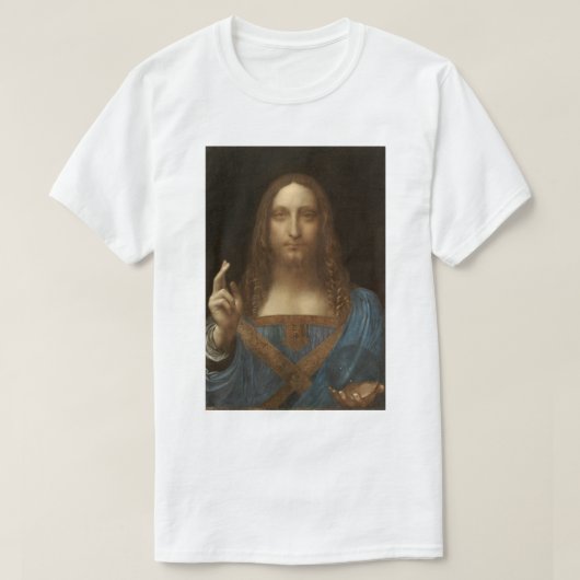 Salvator Mundi van Leonardo da Vinci T-shirt (Design voorkant)