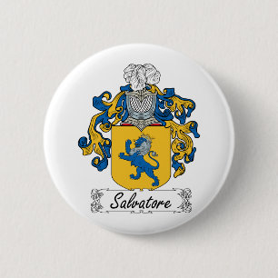 Salvatore Family Crest Ronde Button 5,7 Cm