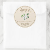 Salve de jasmin / Étiquette de baume (Sac)
